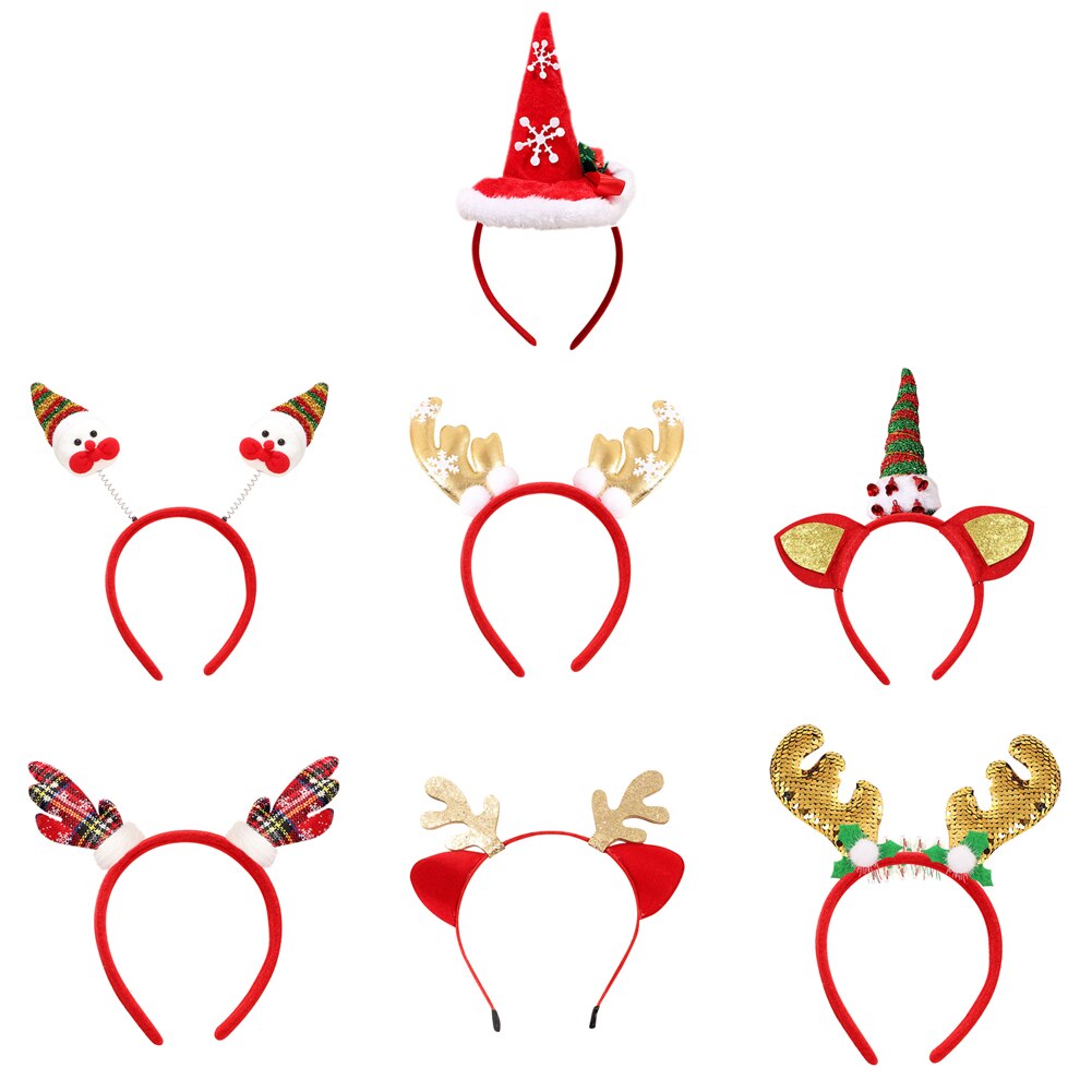 Femmes noël bandeaux bois Turban fête décor cheveux cerceau cheveux accessoires fête décoration de la maison fournitures