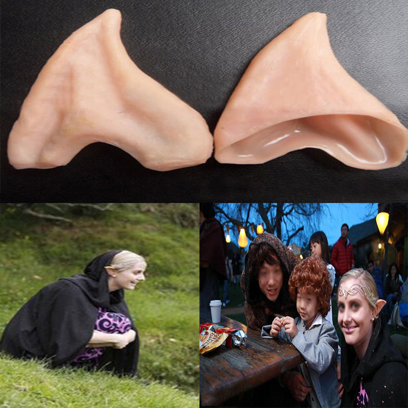 Latex Fairy Pixie Elf Oren Cosplay Accessoires LARP Halloween Party Latex Zachte Wees Prothetische Tips Oor