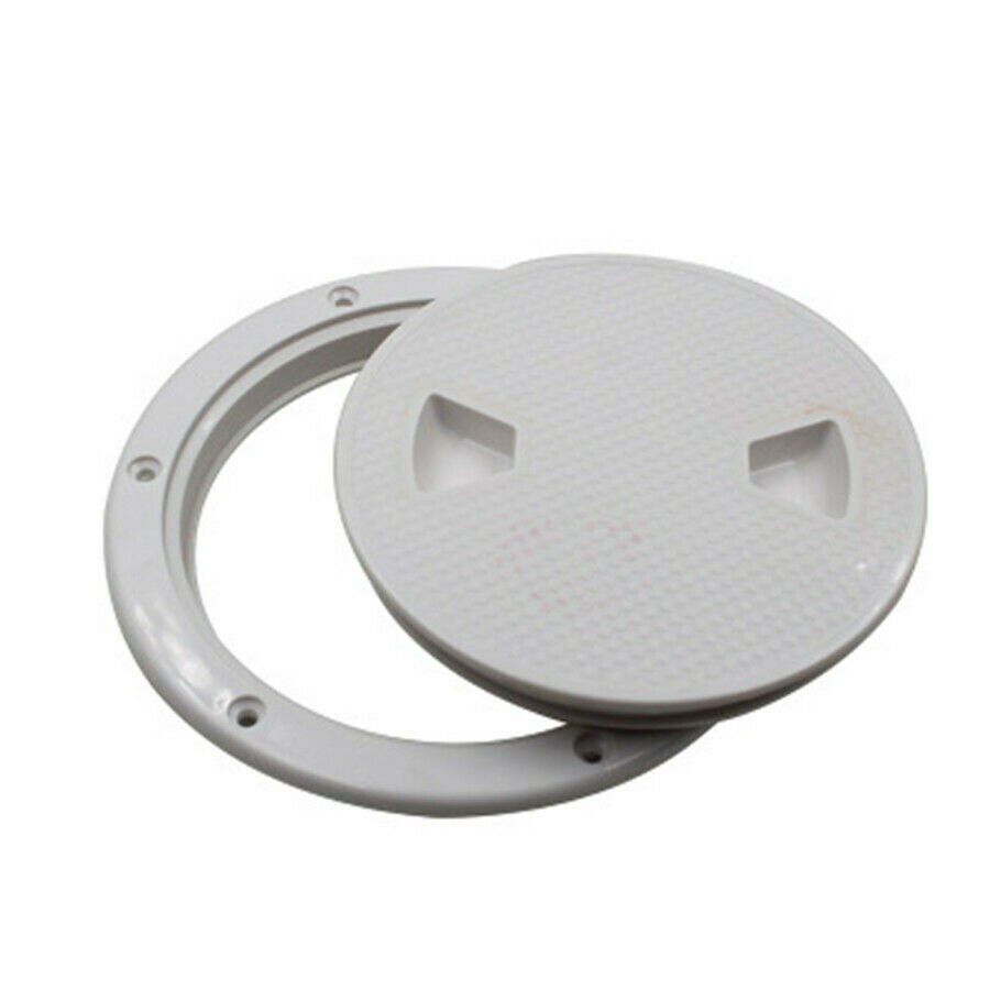 1x Hatch Cover 6Inch ABS White Marine Ship Out Deck Inspection Heavy duty