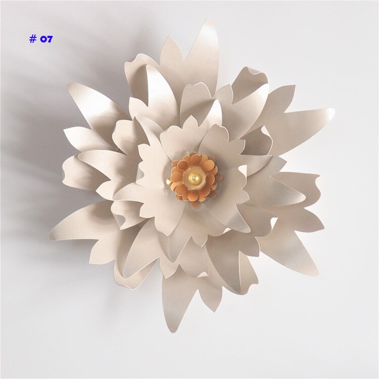 20CM Thick Cardstock Rose DIY Paper Flowers For Wedding & Event Backdrops Decorations Baby Nursery Wall Decor Video Tutorials: Glittered Ivory