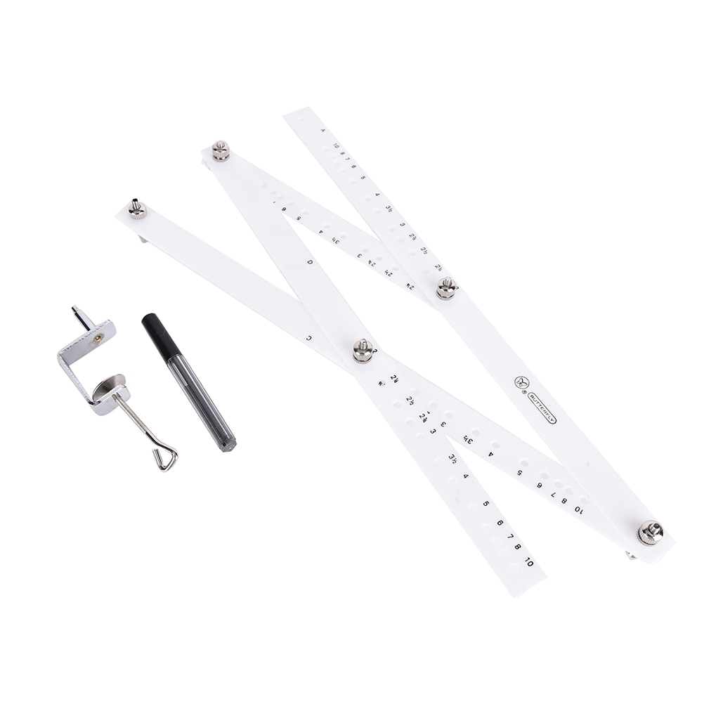 ¡Oferta! Regla de dibujo a escala de 34cm, regla de medida plegable para artista, regla reductora, herramienta de alargamiento, arte para oficina, suministros escolares