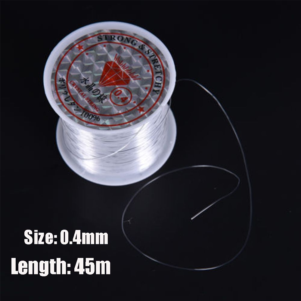 extrem 0,2mm-0,6mm kristall Starke Nylon Geflochtene Thema Monofilament Starke Fisch Draht Angeln Linien: 0.4mm -45m