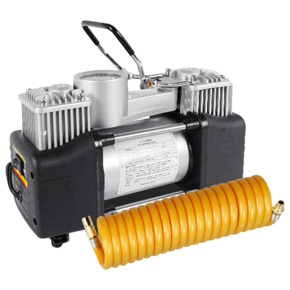 Portable Air Compressor 12V 150PSI Dual Cylinder Heavy Duty Car Tire Inflator Car Tire Inflatable Pump Electric Tyre Inflator: Default Title