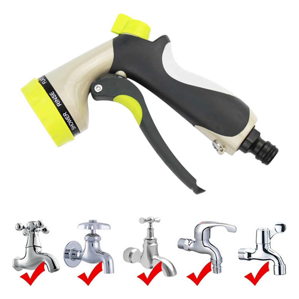 Water Sproeier Pijp Watering Auto Wassen Tuin Slangen Pijp Kit Met Multifunctionele 8 Patronen Plastic Strooi Gereedschap