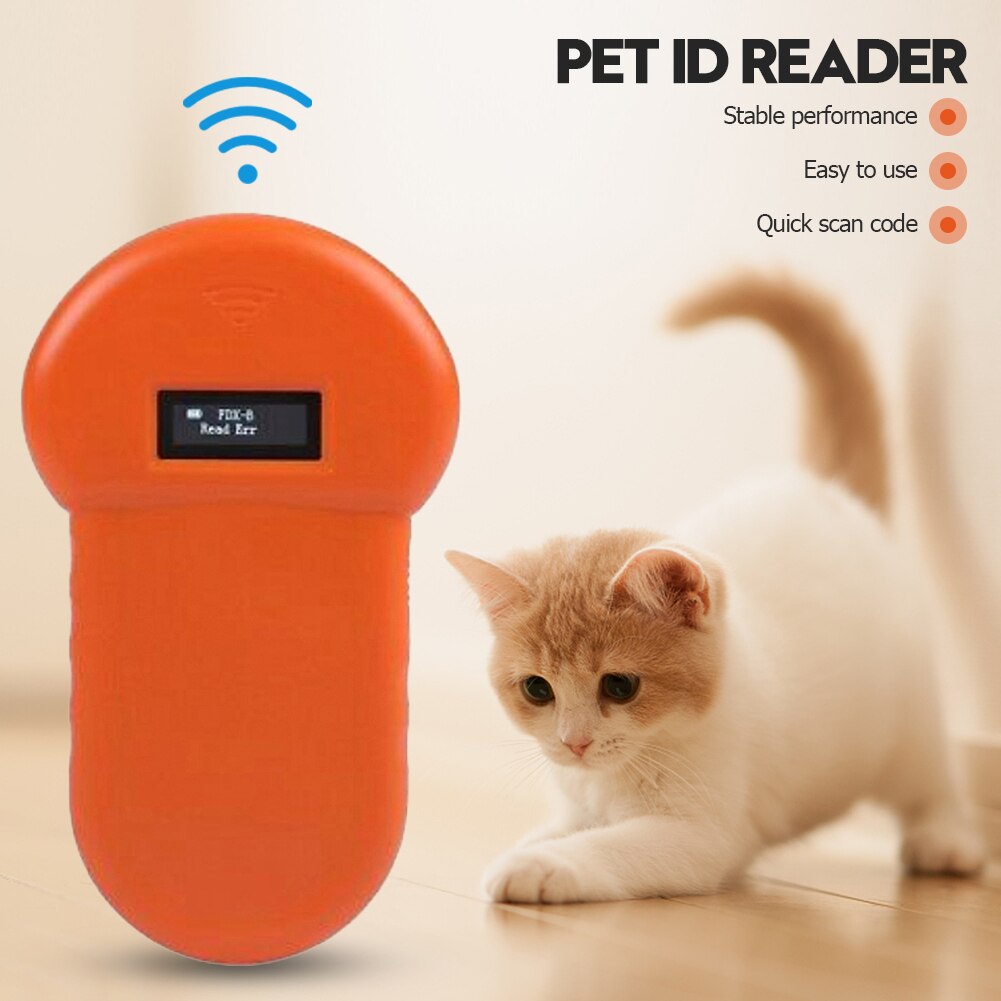 Pet ID Reader Animal ID Reader Chip Digital Scanner Rechargeable Microchip Handheld Identification Scanner for Poultry Livestock