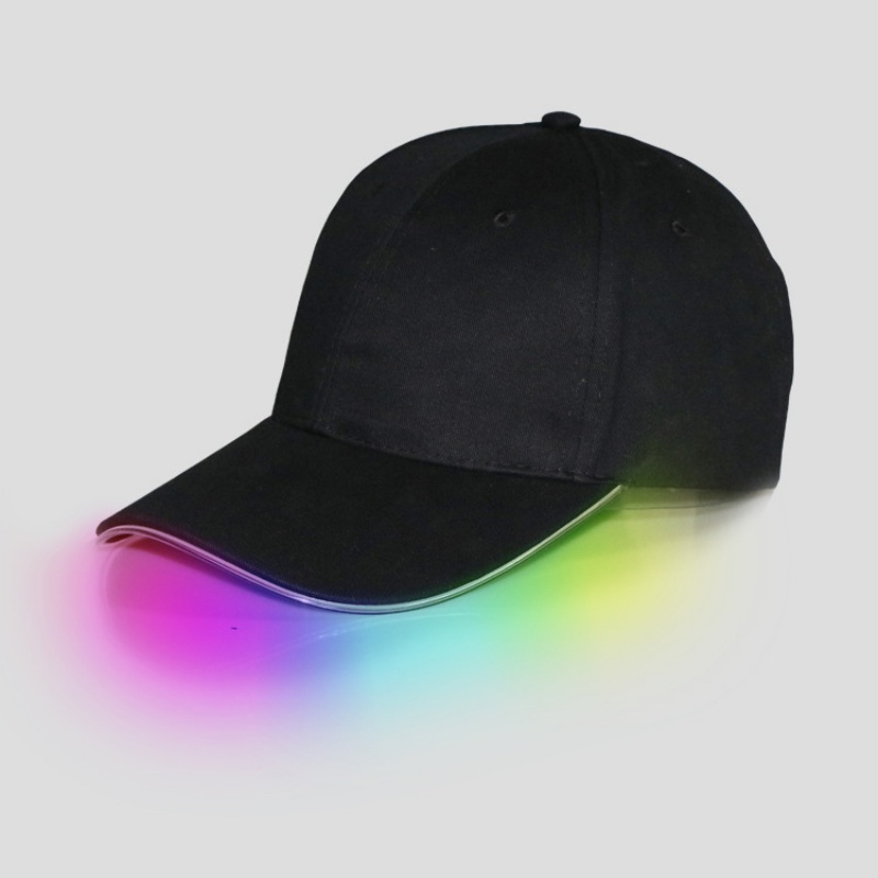 Gorra de tenis al aire libre gorra con luz LED gorra de béisbol hombres mujeres sombrero de algodón fresco sombrero de: B8