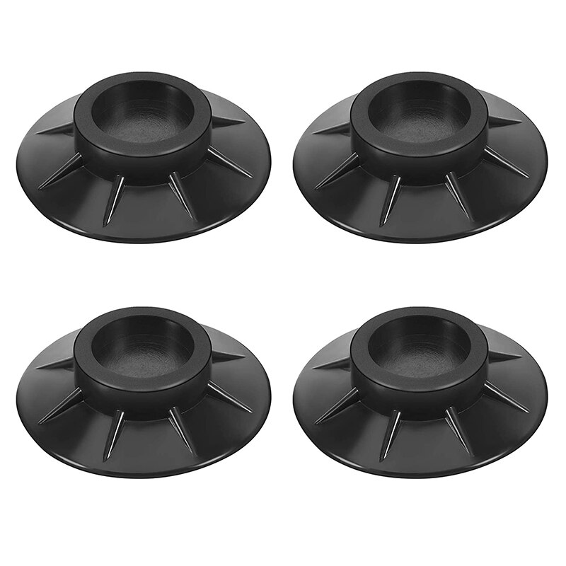 4 stk anti-vibration vaskemaskine fødder puder gummi skridsikre måtter universal lydløs skridhæver måtte køleskab fødder faste puder: 4 stk
