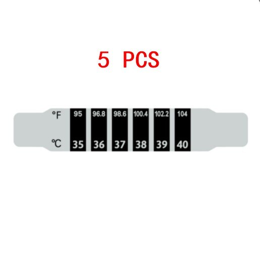 5/10PCS Baby Temperature Stickers Strip Sticky Forehead Head Strip LCD Thermometer The Color Of Liquid Changing Sticker Tools: 5pcs