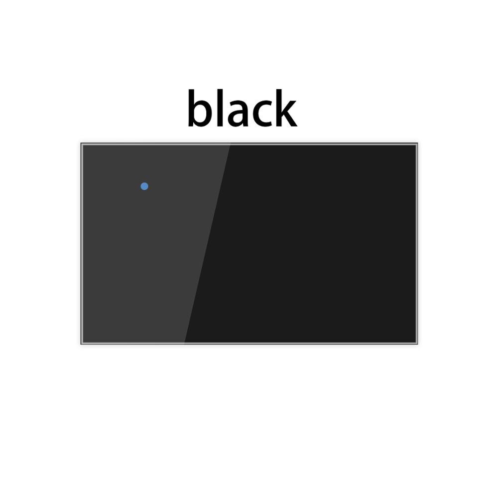 1 2 3 4 Gang 2 way WiFi touch switch AC 85v 220v wall Light Switch,US Standard wireless smart home switch: black-SY / curtain