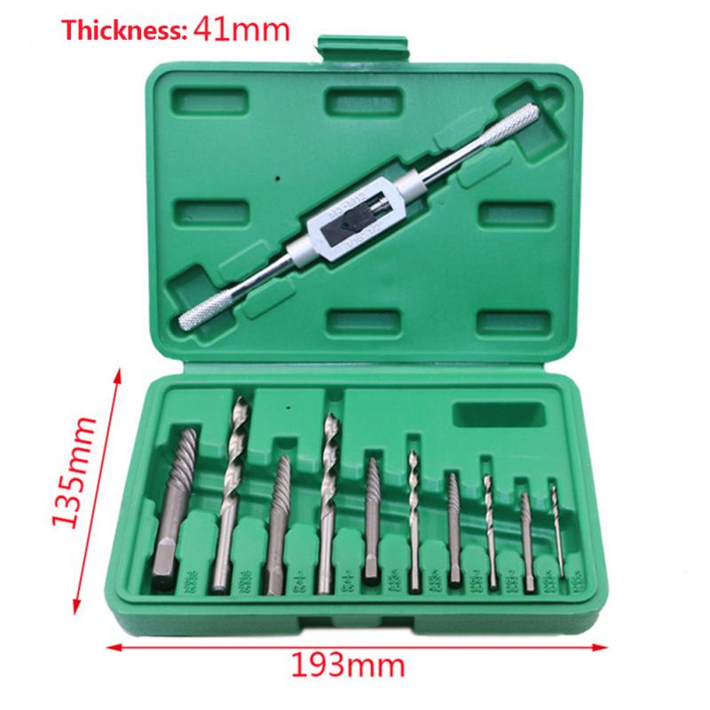 11 unids/set 3mm-10mm Broken Stud Spanner tornillo Extractor taladro fácil guía roto dañado Bolt herramientas automotrices para coches