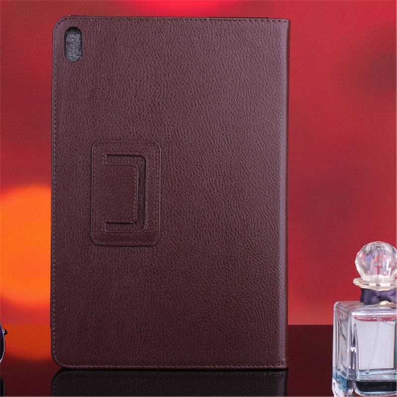 Case Voor Lenovo Idee Tab A10-70 A7600 A7600h A7600f Flio Pu Lederen Stand Houder Tablet Cover Voor A7600 A10-80h 10.1 inch: Bruin