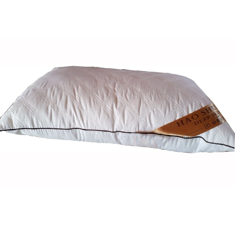 Orthopädische Bettwäsche Schlaf Kissen Polyester Feder Samt Füllung Schützen zervikal Entlasten Hals Schulter Schmerzen für Erwachsene Art: 1 / 48x74x8cm