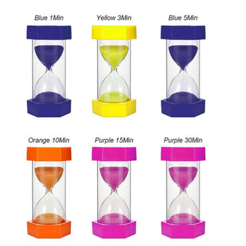 1PCS Large Sand Egg Children's Brushing Striking Hourglass Timer SEN ADHD ASD 1/3/5/10/15/30 Minutes Home Decorations