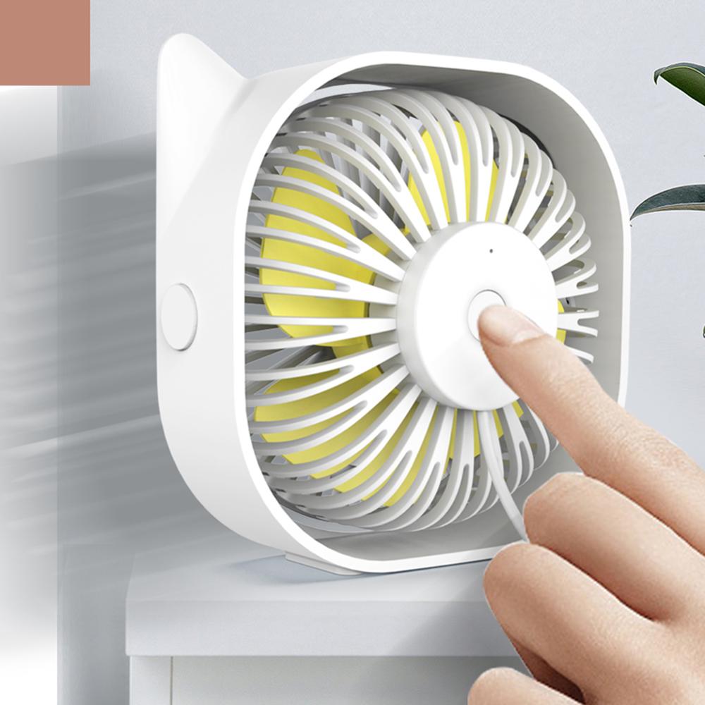Summer Mini USB Rechargeable Air Cooling Fan Clip Desk Fan Dual Use Home Student Dormitory Bedside Portable Desktop Office Fan