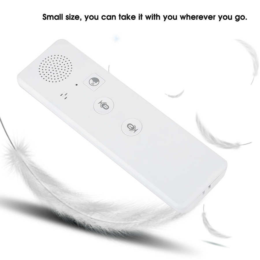 Draagbare mini draadloze slimme stemvertaler, meertalige realtime bluetooth-vertaler voor reizen en zaken