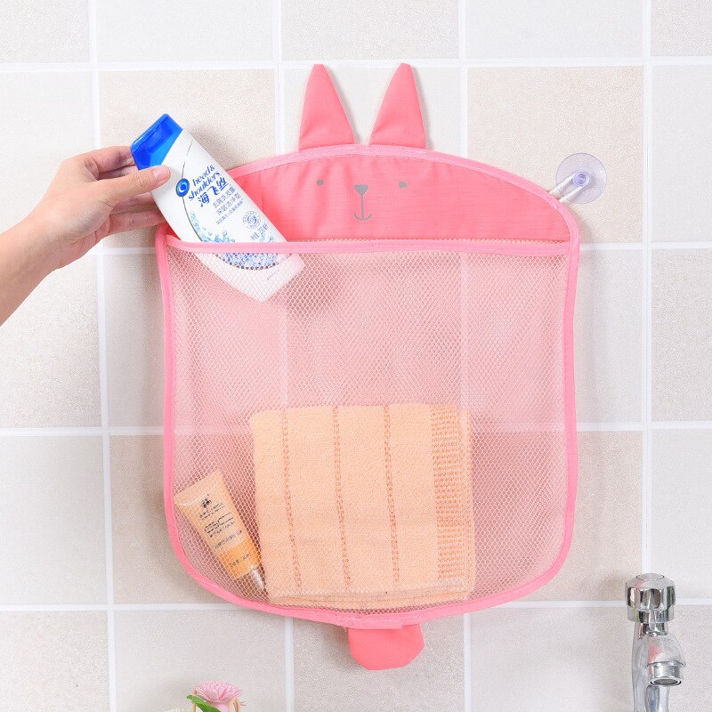 39 x 35cm cartoon wandhangers keuken badkamer opbergzakken gebreide netzak baby badspeelgoed shampoo organizer container