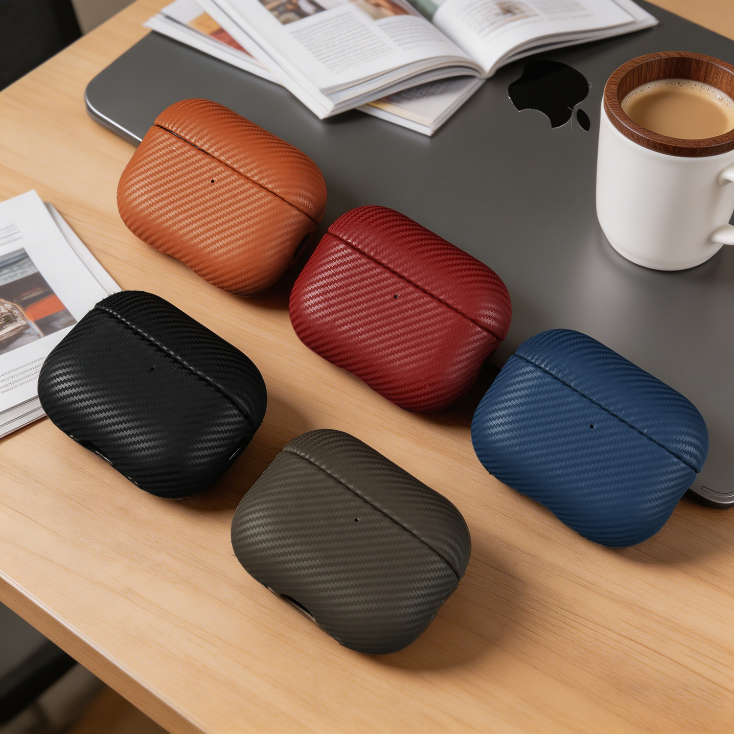 Echtes Lederetui für AirPods 4 Hüllen, handgefertigte kabellose Bluetooth-Kopfhörer-Schutzhülle für AirPods Pro 3 Pro 2