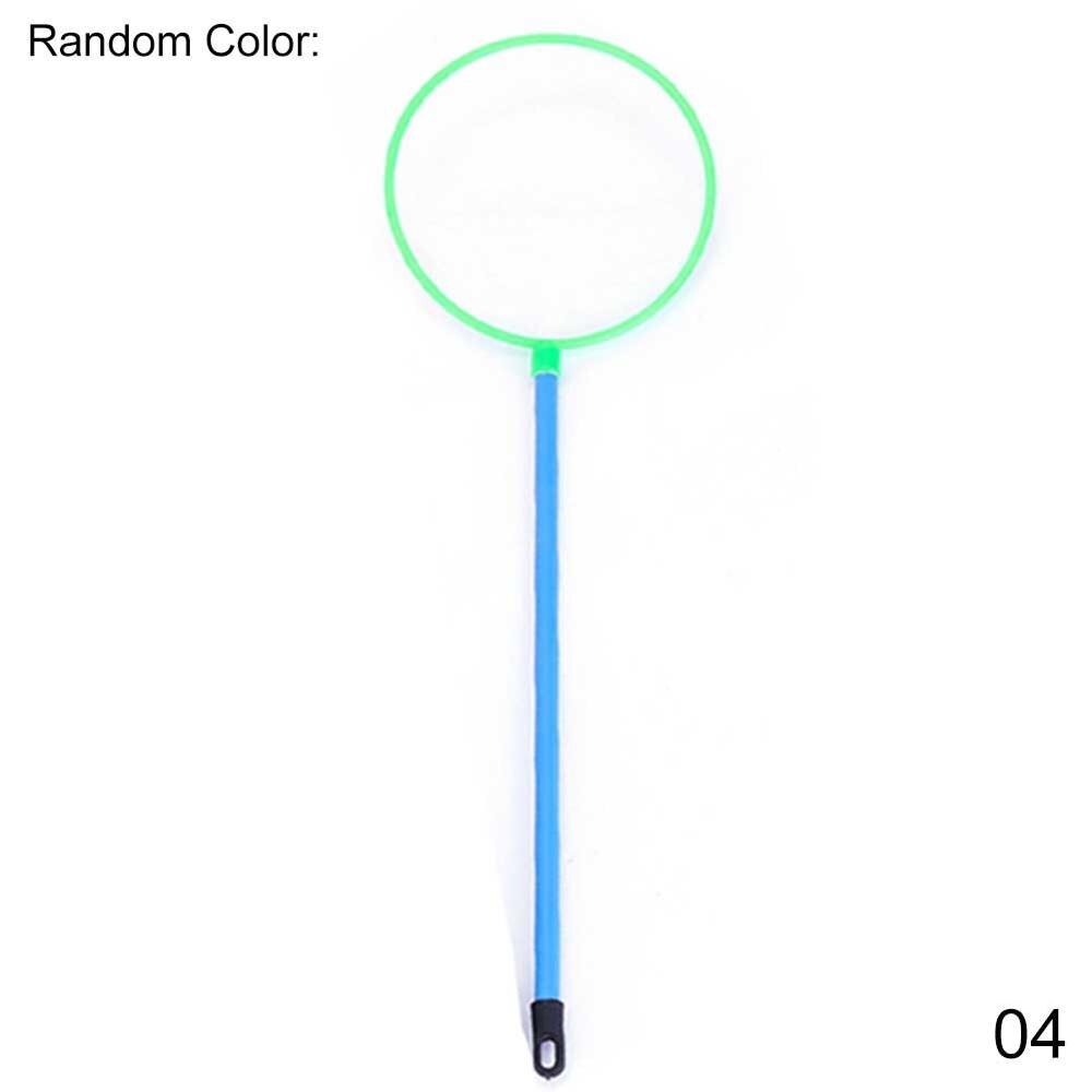 2Pcs Mini Fish Net Aquarium Fish Catch Tool Handle Fishing Net Aquarium Fish Tank Cleaner Too Accessories Round Random Color: XL