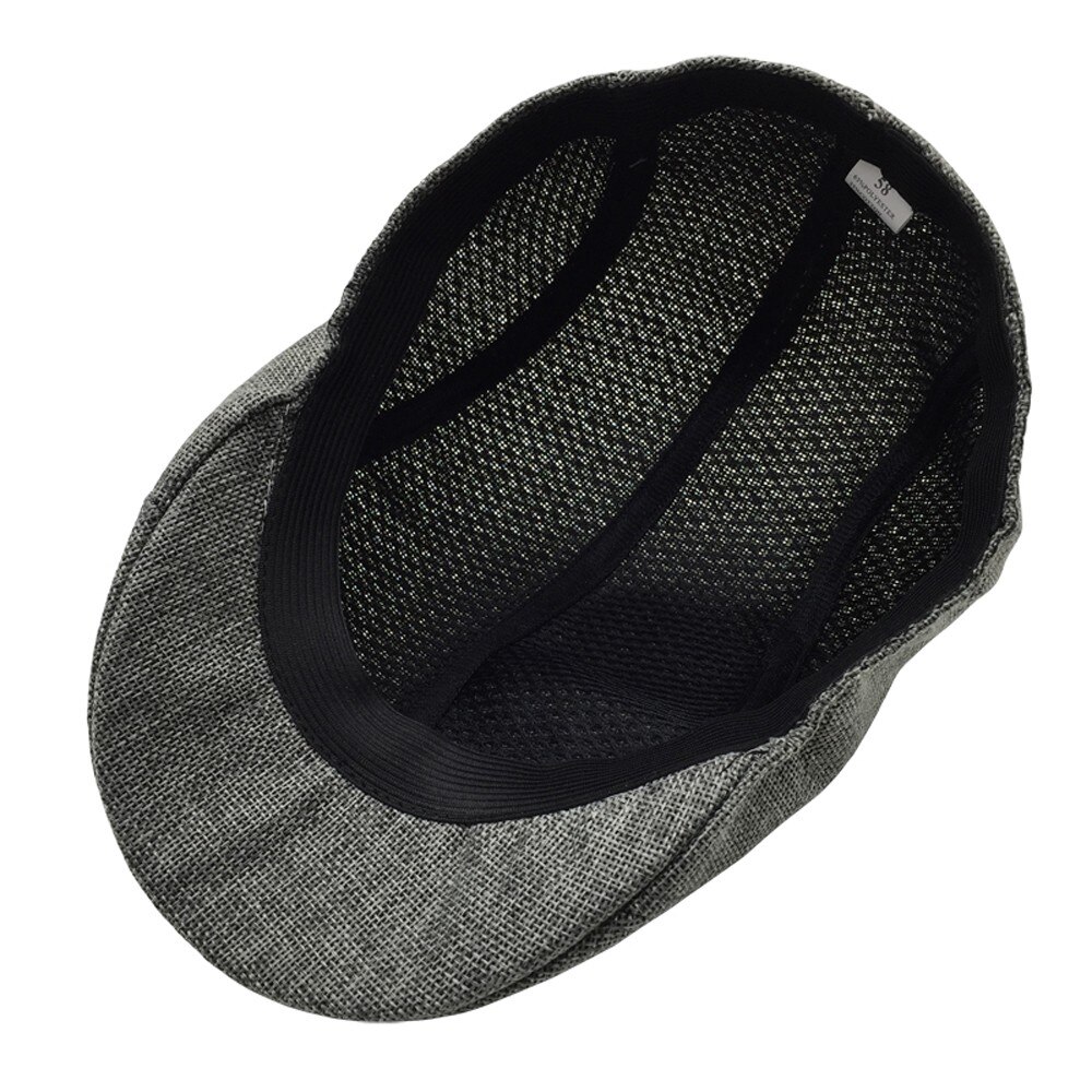 Beret Caps Men Women Vintage News Boy Cap Cabbie Gatsby Linen Outdoor Hats Brand Sun Hat Unisex Duckbill Caps Linen Casquette