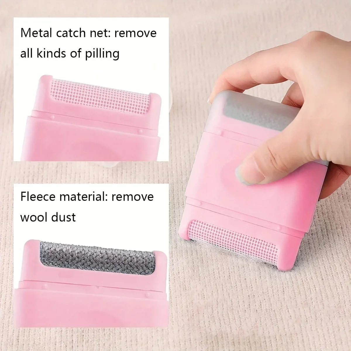 Mini rouleaux à peluches portables, brosse pour enlever les poils de tapis, pour pull, manteau en laine, vêtements, outils de nettoyage de la fourrure, 1 pièce