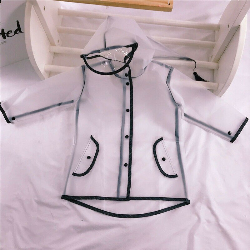 Kinder Regenmantel Wasserdicht Regen Poncho Klar Transparent Kinder kindergarten schule Student Regenanzug Schutzhülle Poncho Abdeckungen