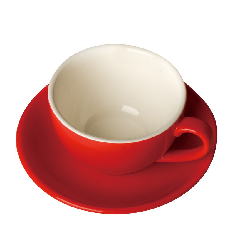 300ml bunte dicke körper neue Knochen China Cappuccino tassen und untertassen, keramik kaffee tasse untertasse