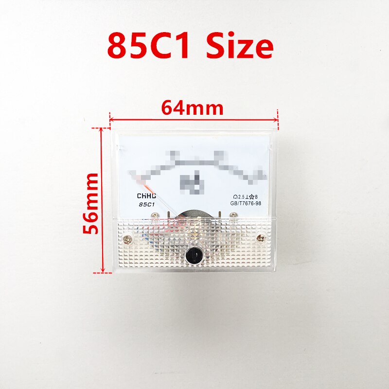 85 c 1 dc analog panel voltmeter amperemeter amp volt meter måler 500ua 50ma 1a 5a 10a 20a 30a 50a