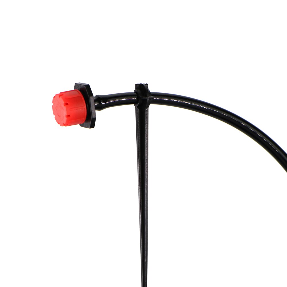 Micro Drip Irrigation 8-Hole Adjustable Dripper With 4/7mm Barb Tee Connectors Kit For 1/4'' Hose Garden Lawn Watering Tool