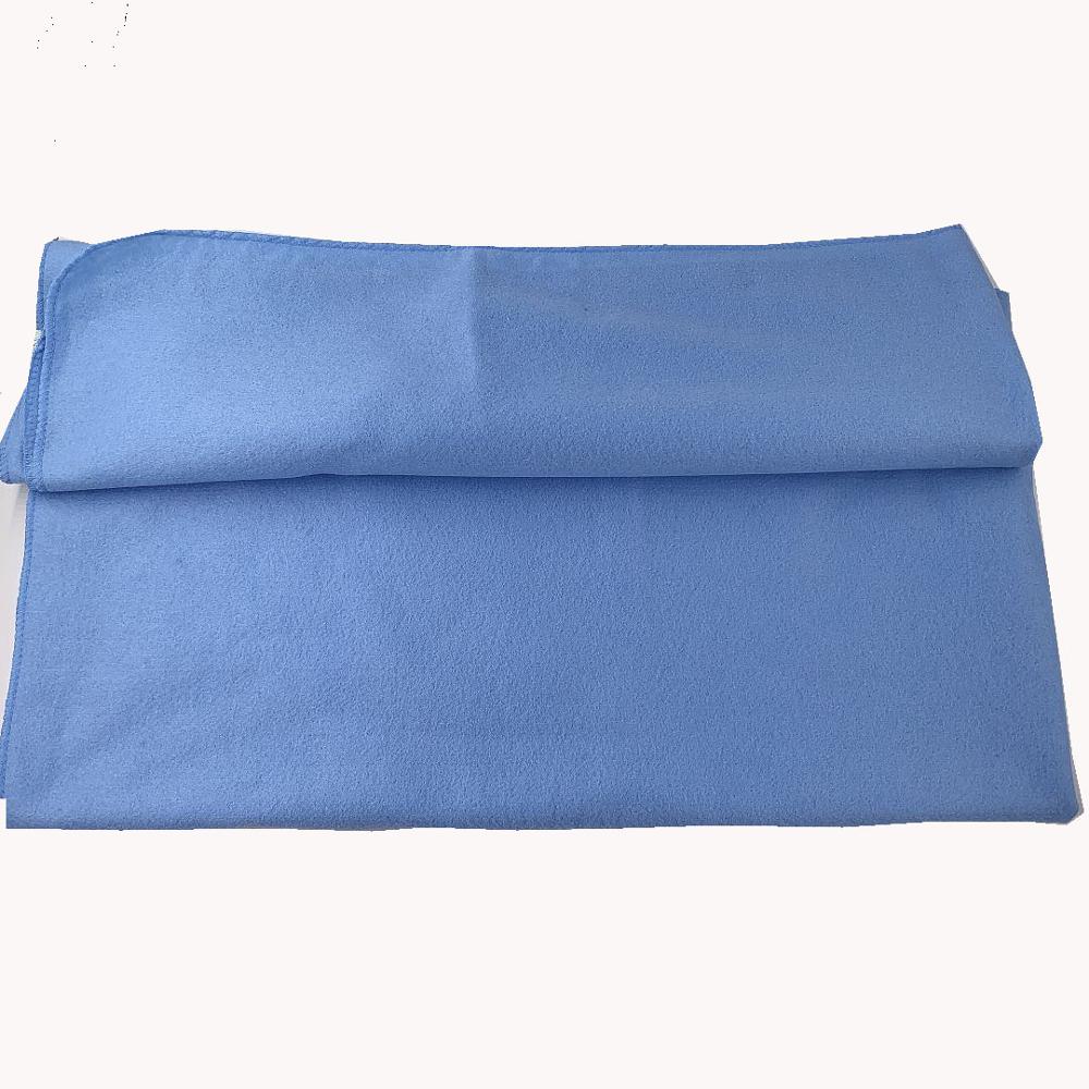 Goede polyester reis zachte warmhoud blauwe deken meubelstof