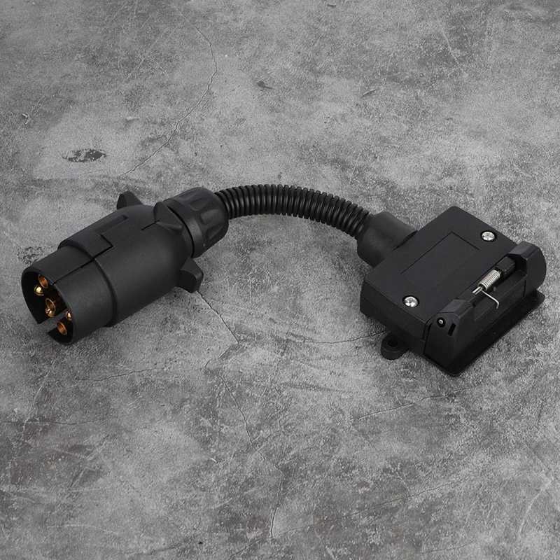 Auto alternador placa alternador EU 7 vías a AU 7 vías plano hoja remolque enchufe adaptador conector camión