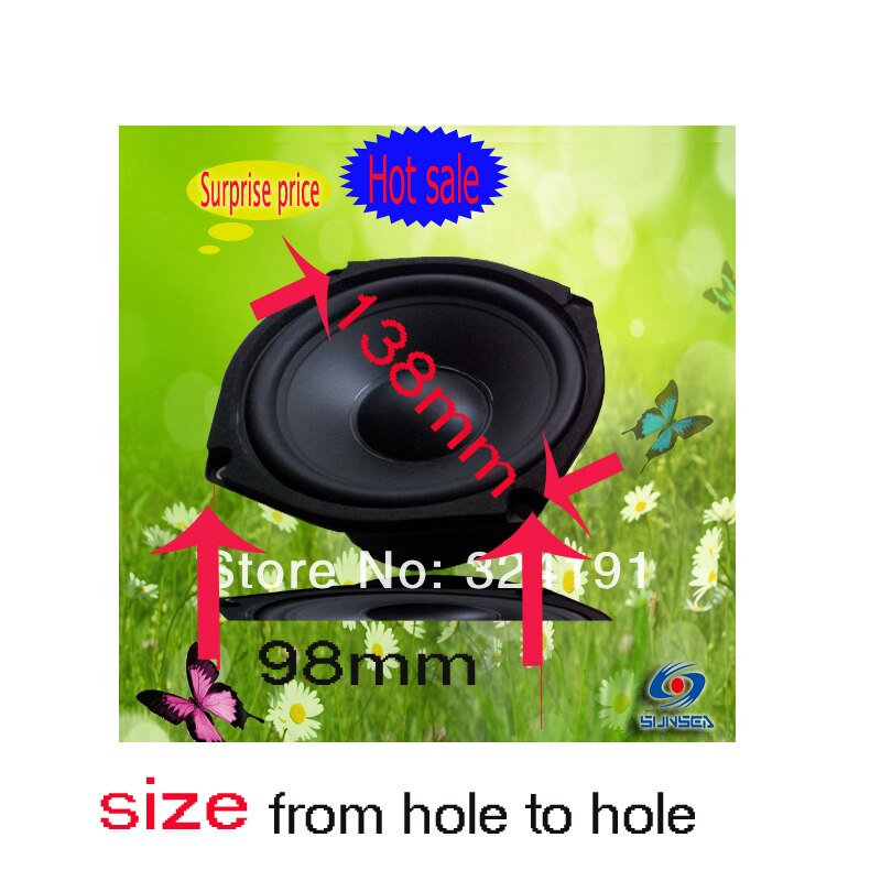 Hifi End KTV Speaker box Car Audio Midrange Speaker 5.25 inch Home System Component Full Range Louder Speakers