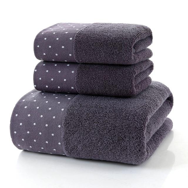 40 Cotton Bath Shower Towel Thick Towels Home Bathroom Hotel For Adults Kids Badhanddoek Toalha de banho Serviette de bain40: Dark grey / 3pcs(2pcs S 1pcs L)