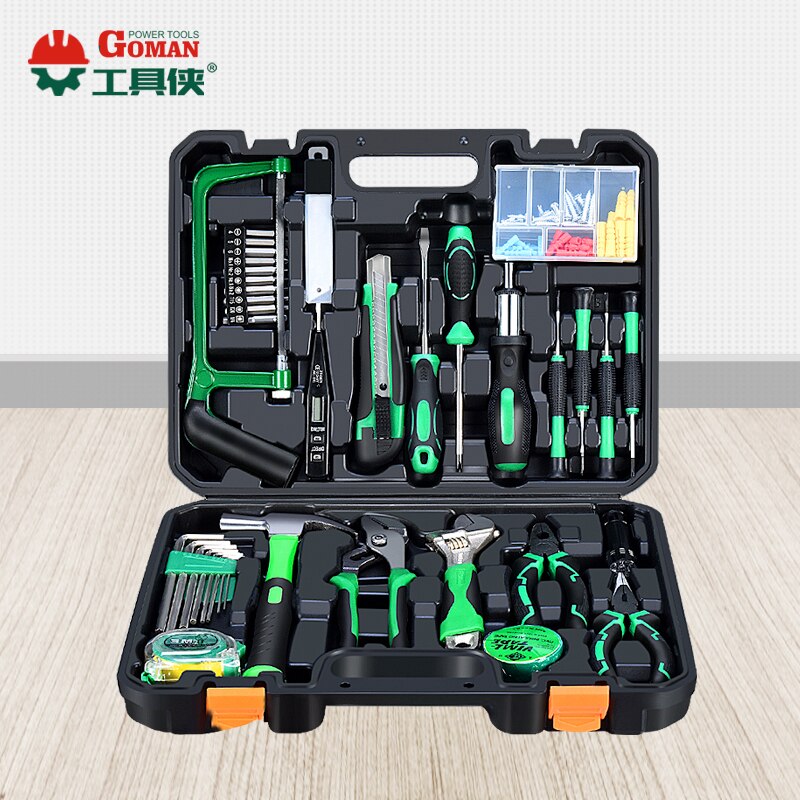 Household Hand Tool Set Hardware Electrician Special Maintenance Multi-function Tool Box Complete Set Opbergbox Household Eg50gj