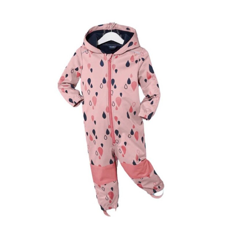 Tuta da sci per bambini tuta impermeabile soft shell per ragazzi e ragazze pagliaccetto monopezzo per mantenere caldo, impermeabile, antivento, sottile