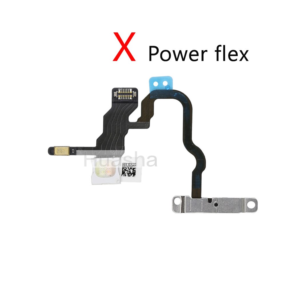 1pcs Für iPhone X Xs Max XR Stumm &amp; Volumen Power Tasten key Schalter Flex Kabel Mobille Telefon Reparatur teile: X Power flex