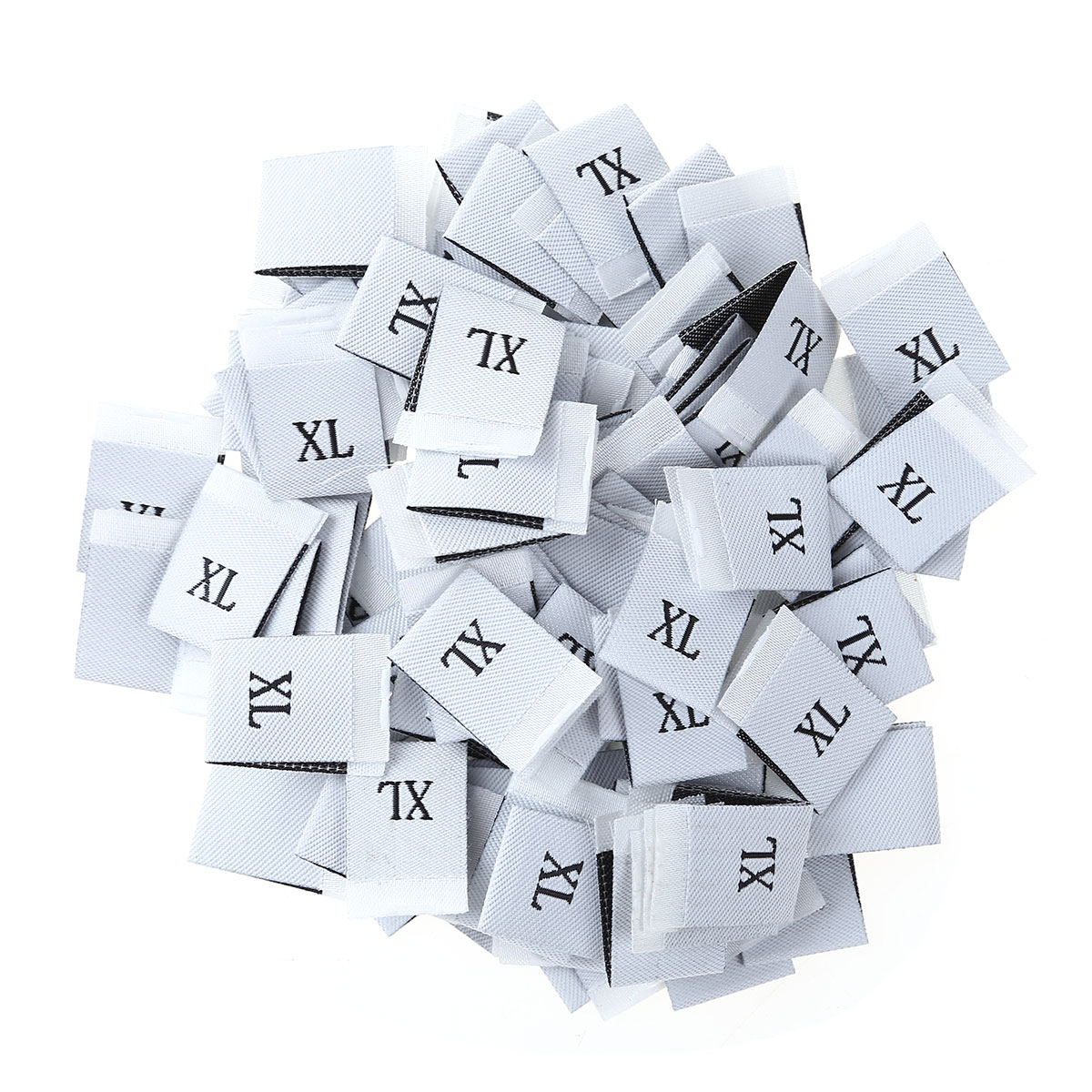 400-pacchetto S/M/L/XL etichette per abbigliamento macchiare etichette per indumenti da cucito fai-da-te etichette in poliestere tessute etichette etichette tessili per la casa codice prodotti