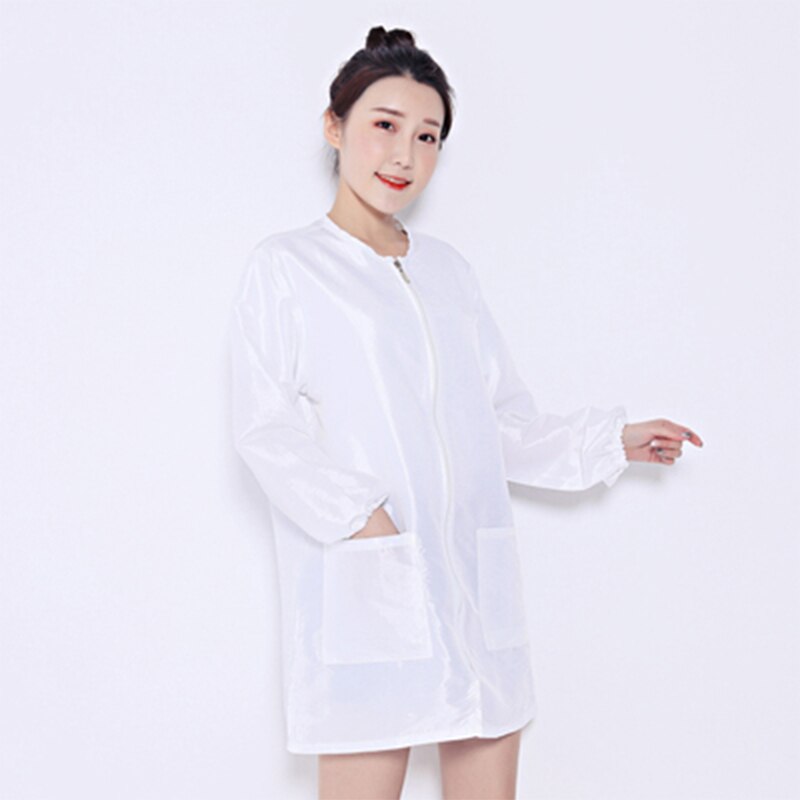 Long sheeves Salons Hairdressing Cape for Hair Cutting Cooking Kitchen Apron Barber Dyeing Cape Hairdresser Cloth Hair Styling: White