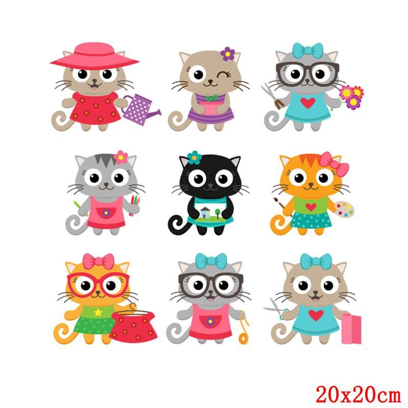 Patches patch affixed to Instant stamping cartoon T-shirt transfer decal DIY clothes patch ironing decoration sticker i: Default Title