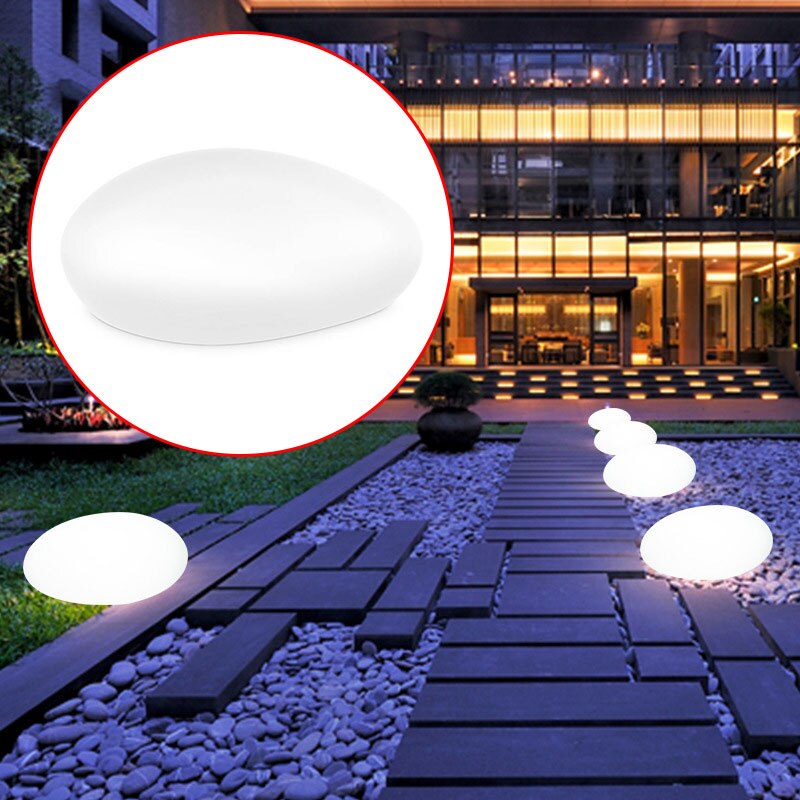 Kopfsteinpflaster Stein Lampe LED Solar- Licht Lampen Beleuchtung Fernbedienung Bunte Garten Dekoration Neue Schwimmen Schwimmbad Ball