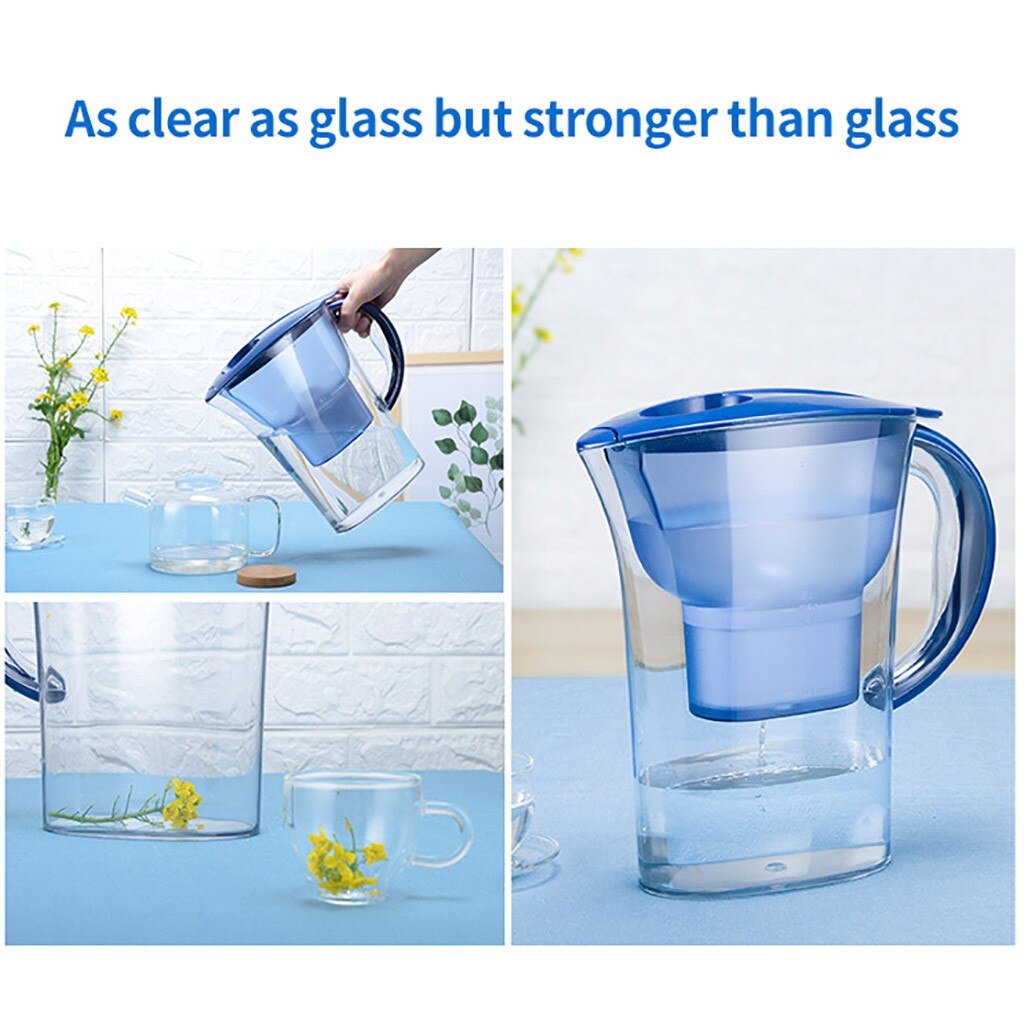 2.5L Brita Water Filters Activated Carbon Net Kettle Water Filter Purifier Jug Water Lonizer Alkaline Filtered Pot Kitchen#G