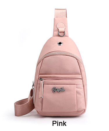 Bolsas de pecho para mujer paquete con cintura de nylon bolsas de viaje bandolera para bolso de un solo hombro de mujer paquete pequeño Femle Oxford Phone bolsas rosa: Rosa