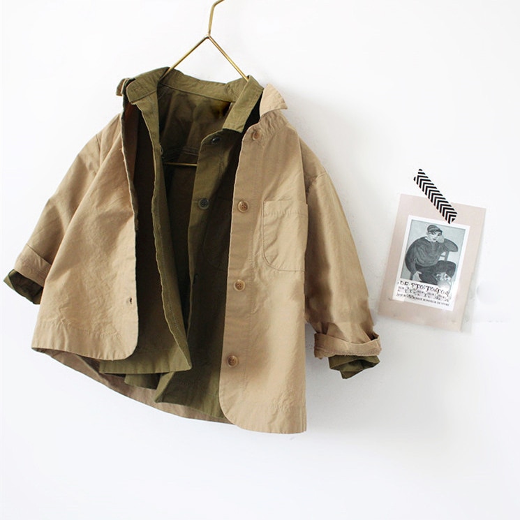 Herfst Koreaanse Knappe Pocket Revers Shirt Shirt Jongens Tops Met Lange Mouwen Shirts