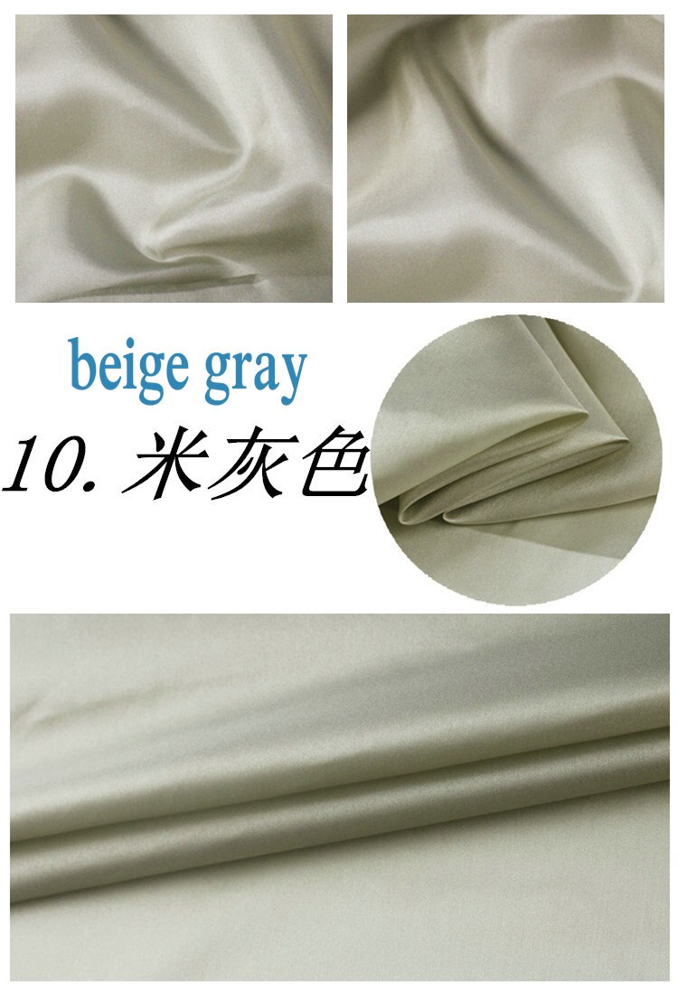 100% zijde habutai stof gebruik habotai zijden voering 8 m/m habutai breedte 110 cm H1BS15: 10 beige gray