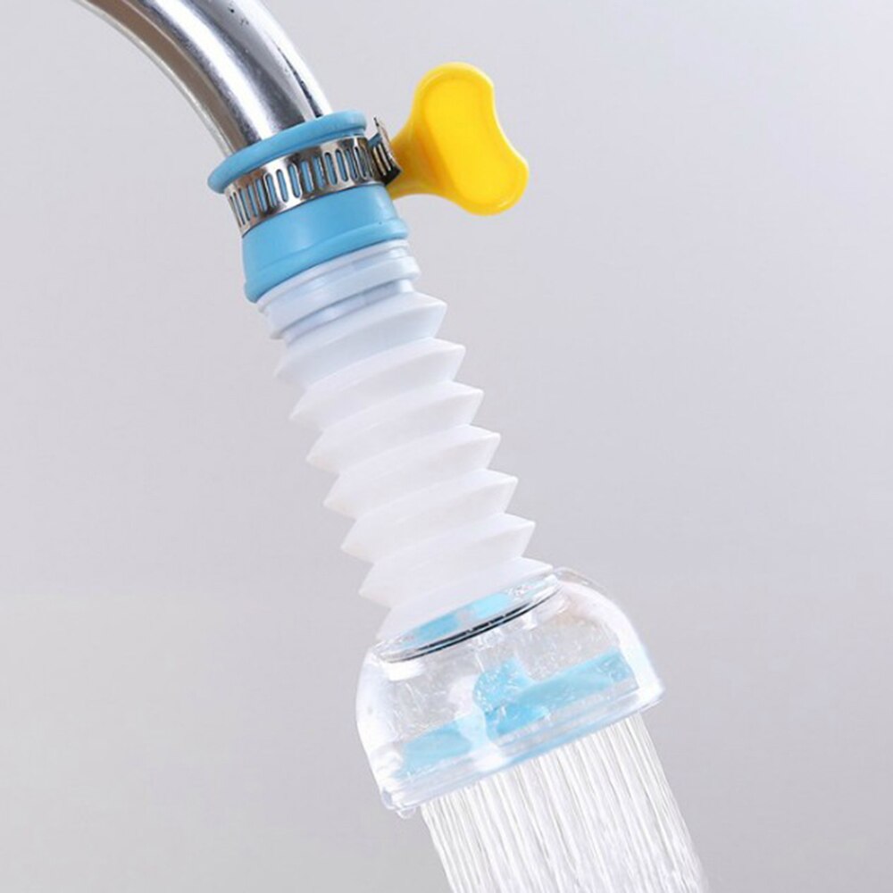 Wasser Sparer Können Teleskop klopfen Wasser Filter Werkzeuge Küche Schlecht Zubehör Sprinkler Filter Wasserhahn Verlängerung Booster Küche: Blau
