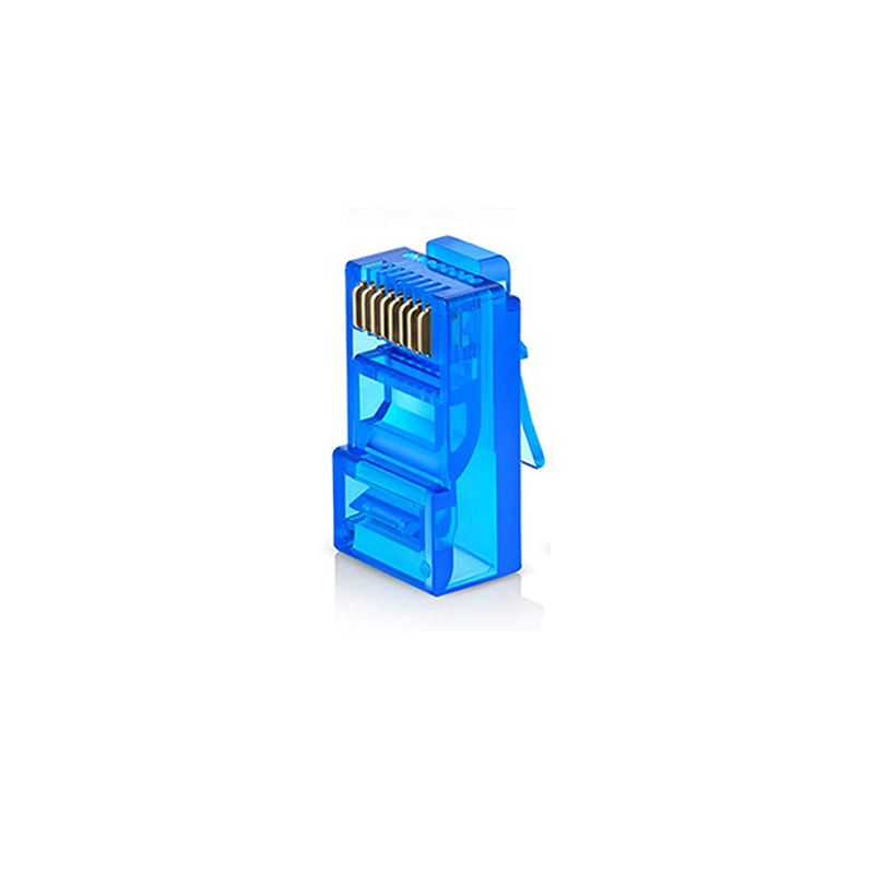 Linkwylan RJ45 Cat6 Pass Through Connectors Assorted Colors EZ to Crimp Modular Plug for Solid or Stranded UTP Network Cable: Red / 1.8m