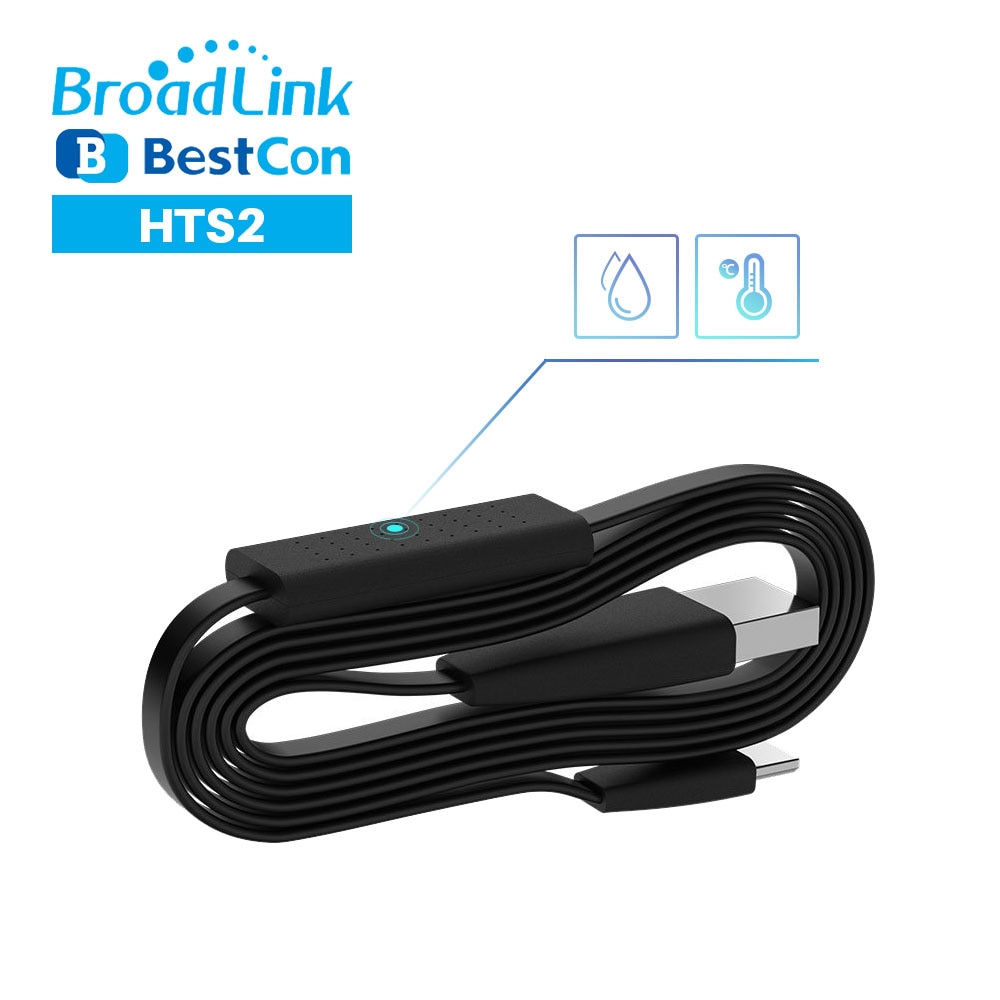 Broadlink lämpötila- ja kosteusanturi lisävaruste usb-kaapeli hts 2 toimii  rm4 pro tai  rm4 miniälykkään kaukosäätimen kanssa