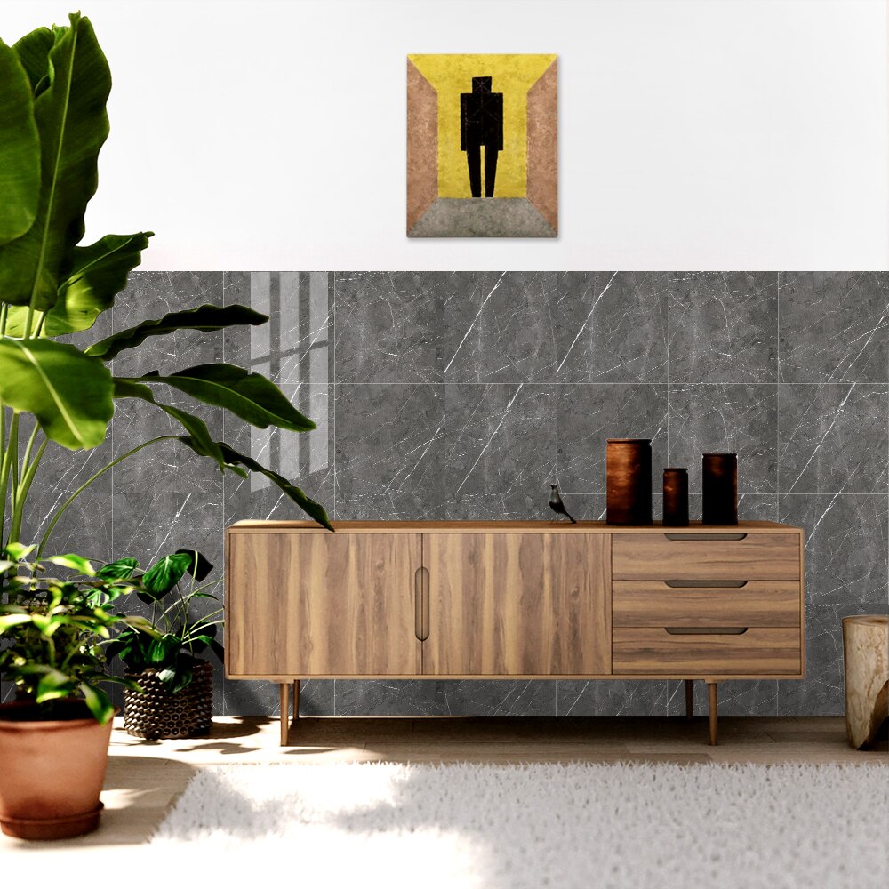 Autocollants en marbre imperméables et épais, papier peint en pvc résistant à l'huile pour cuisine, salle de bain, toilettes, autocollants antidérapants