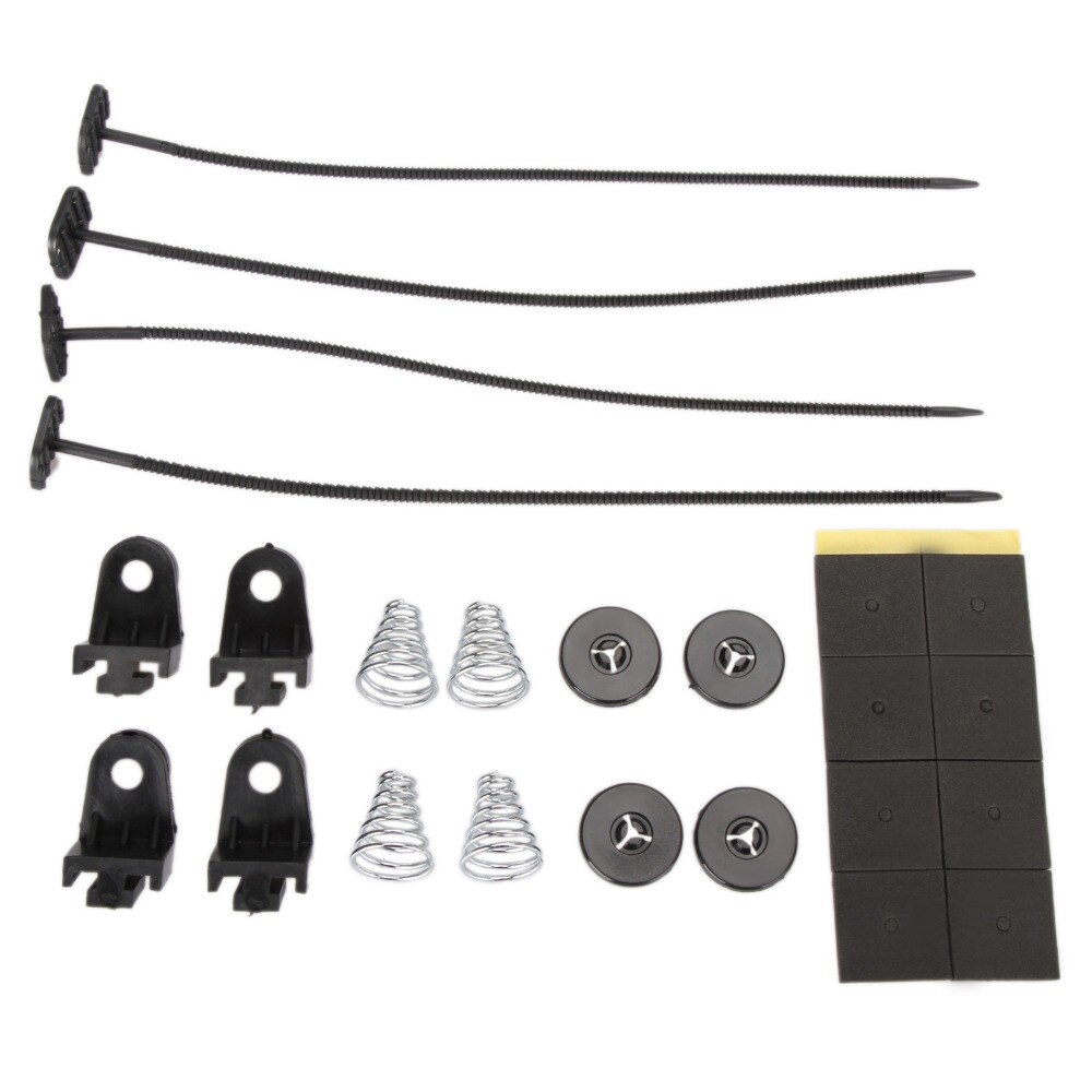 10 80W Universal Radiator Cooling Fan Pull Push Slim Engine Mounting Fitting