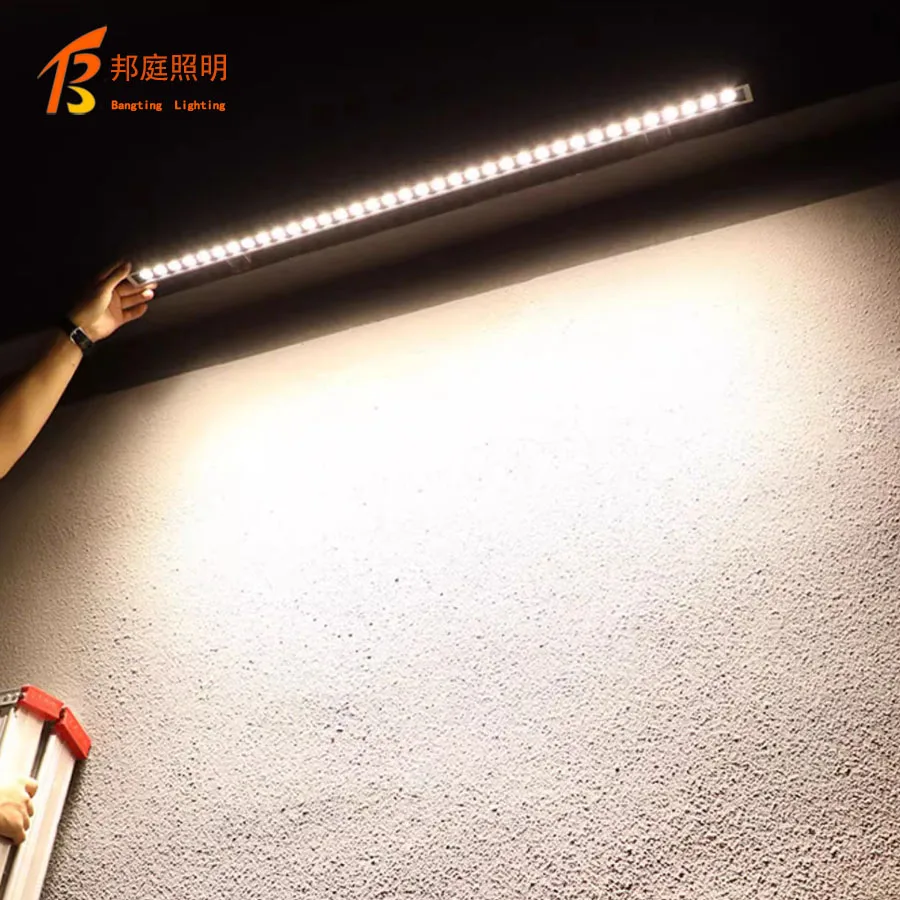 Carcasa de aluminio que cambia de color, 12W, 18W, 24W, 36W, luz para exteriores, dmx, RGB, lineal, LED, arandela de pared