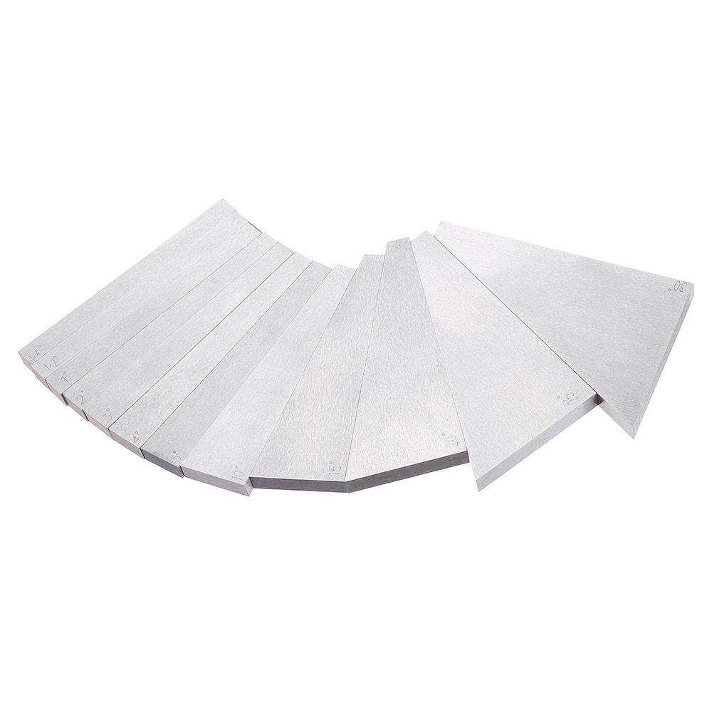 12pcs Precisions Angle Blocks Set 1/4 to 30 Degree Gauge Milling Machinist Lathe Tools